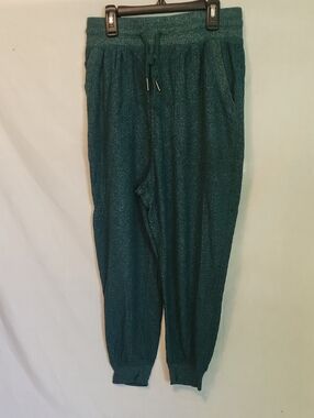 Men's Teal Knit Drawstring Joggers
